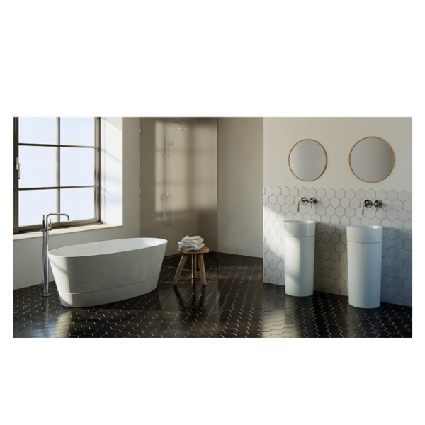 Duo S Beyaz Panelli Monoblok Lavabo