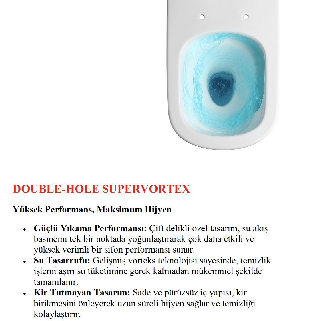 GD 5250 KLOZET (ÇİFT TORNADO) Kapak Dahil - Görsel 4
