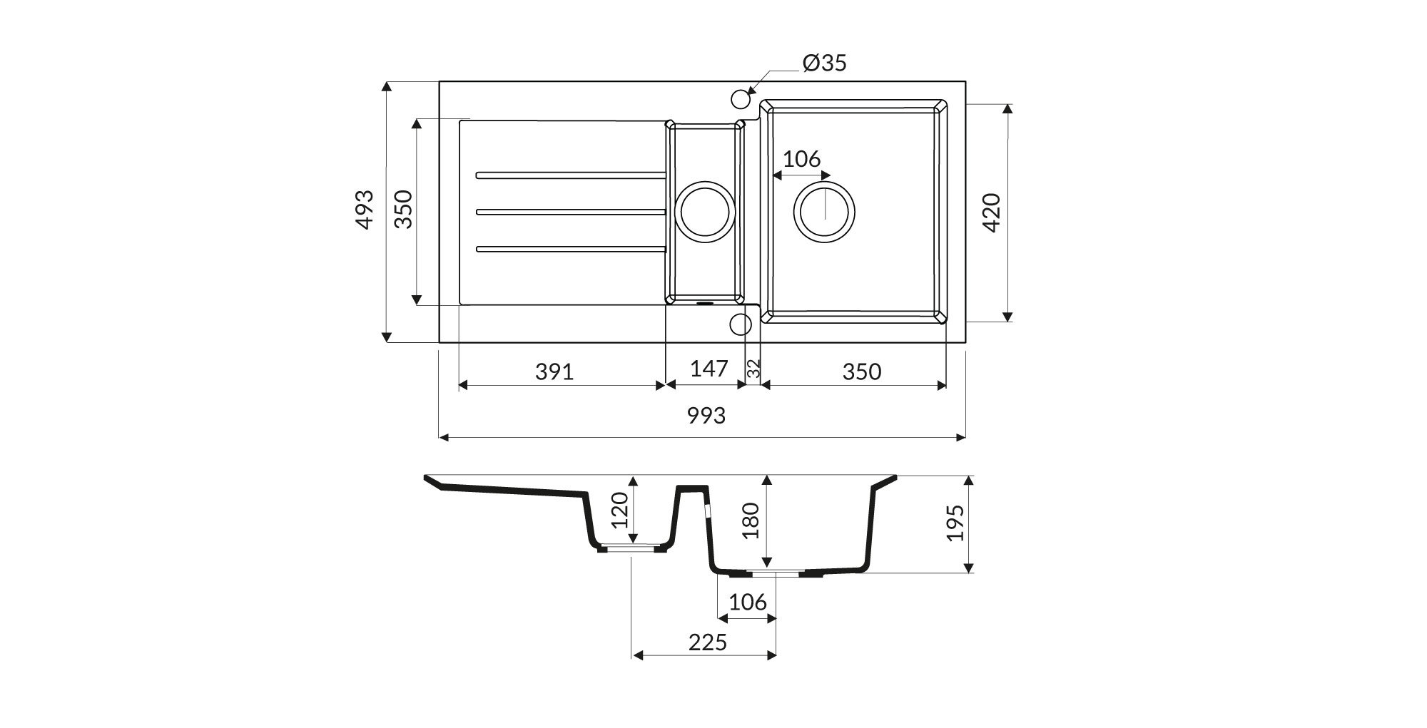 TELLUR 993 mm 1,5KO TEZGAHA SIFIR - Görsel 3